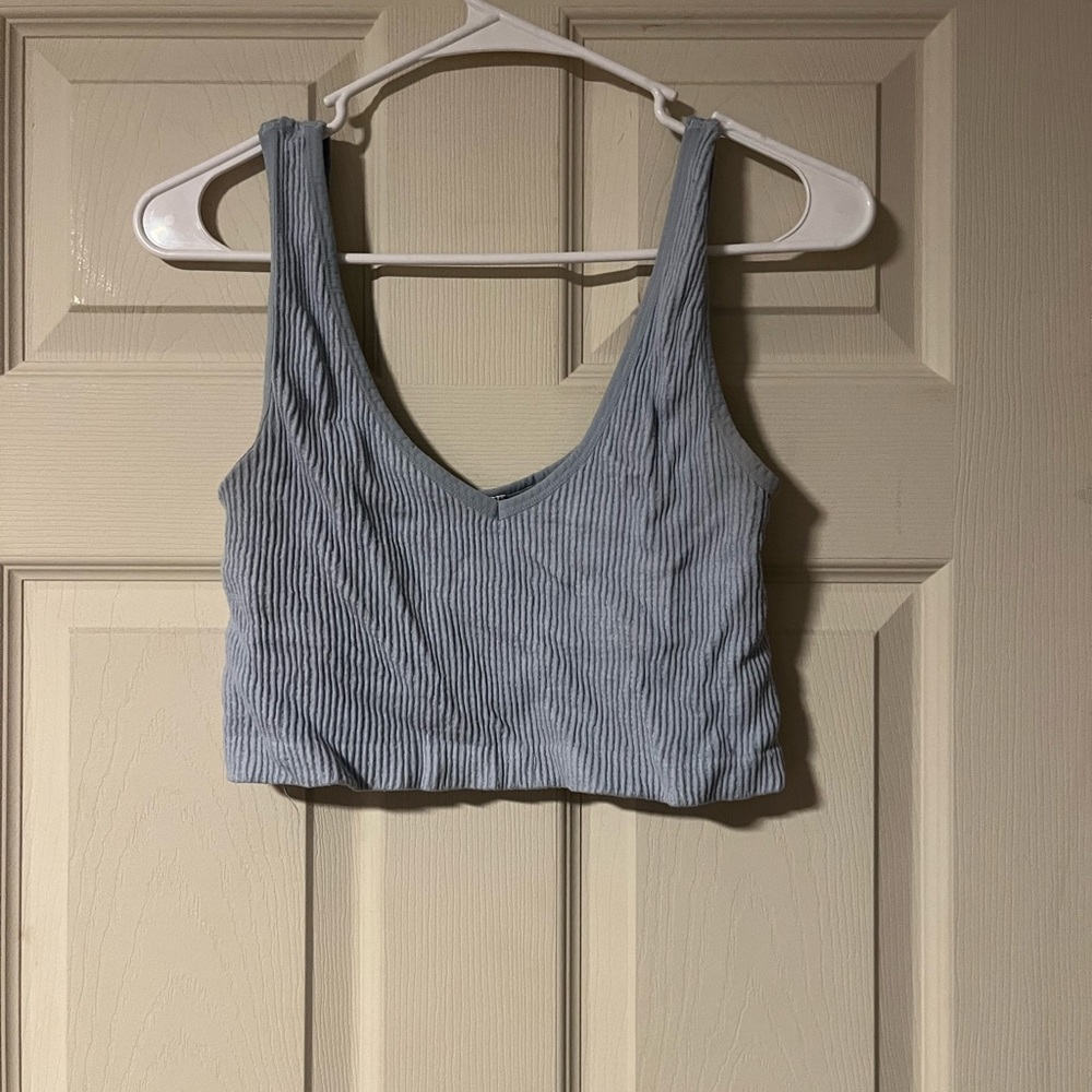 Blue Crop Top